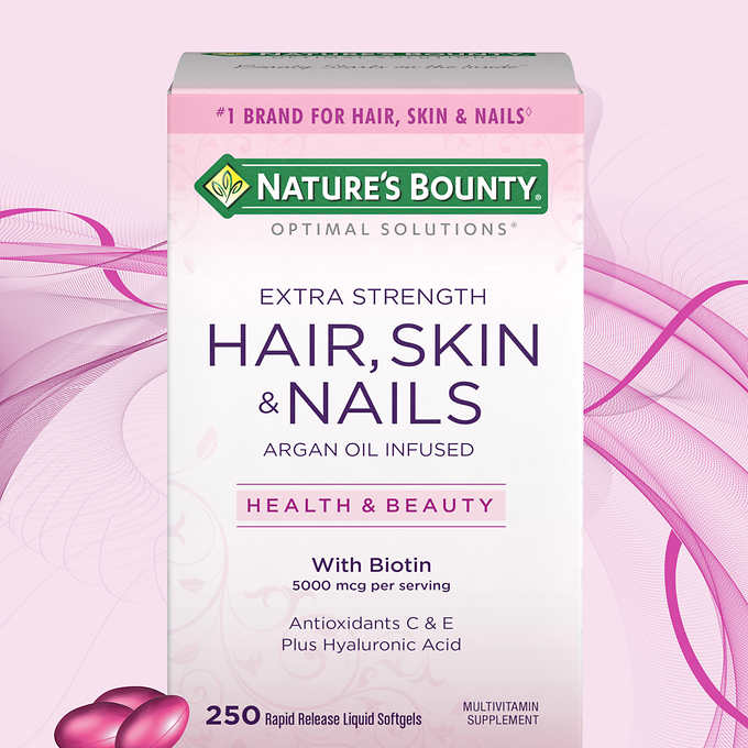 Nature's Bounty Hair, Skin and Nails, 250 Softgels 自然之寶膠原蛋白膠囊 (250粒）